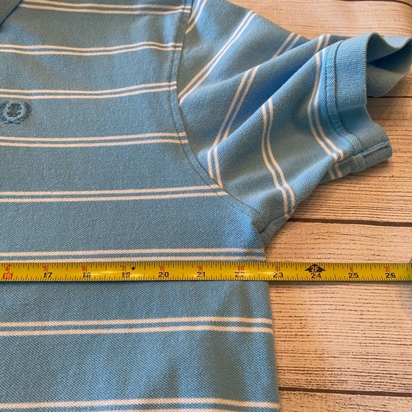 Izod Blue Stripes Shirt - Picture 7 of 8